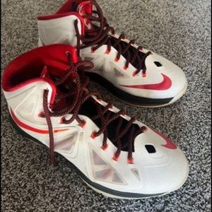 Lebron X Hear Home shoes